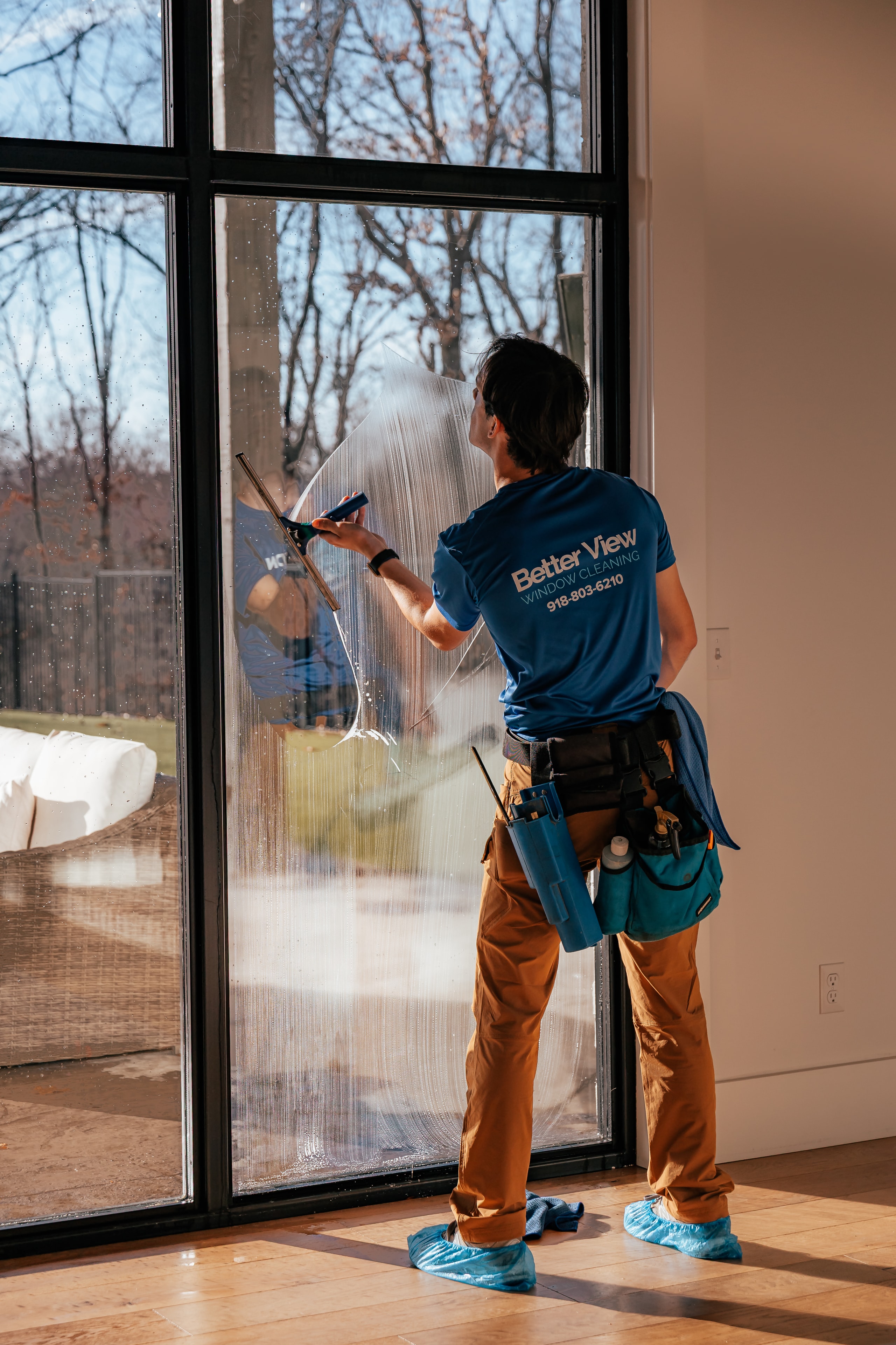 Professional window cleaning service