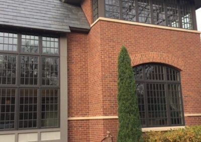 Nice and clean windows of brick work house